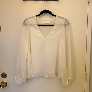 ASTR long sleeve white top size Medium